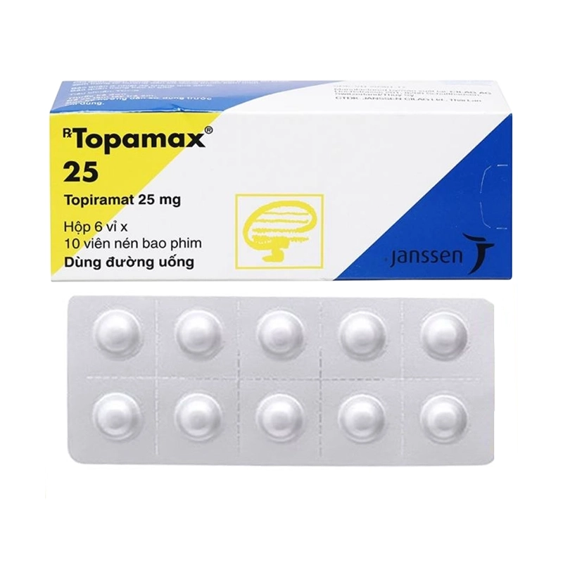 Thuốc chống động kinh Topamax 25mg hộp 60 viên
