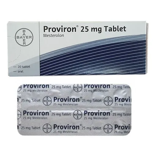 Thuốc điều trị các rối loạn do thiếu hụt androgen Proviron 25mg 20 viên