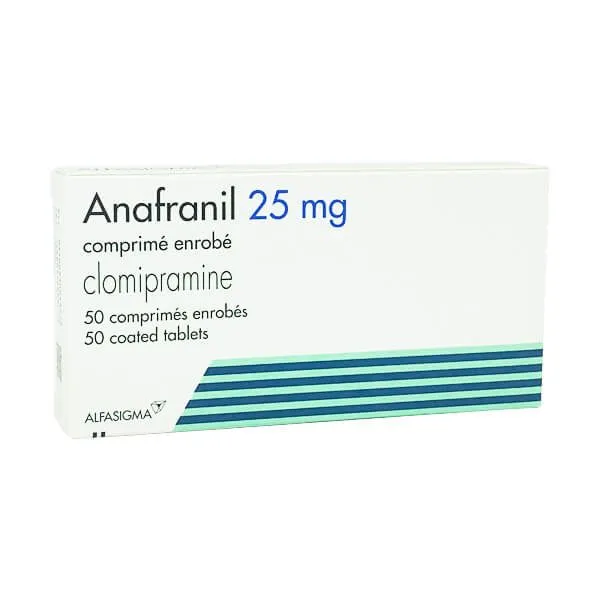 Thuốc điều trị rối loạn lo âu, trầm cảm Anafranil 25mg hộp 50 viên