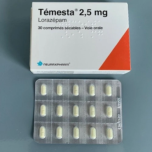 Thuốc điều trị rối loạn lo âu, trầm cảm Temesta 2,5mg 30 viên