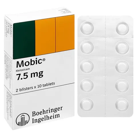 Thuốc giảm đau, kháng viêm Mobic 7.5mg 20 viên