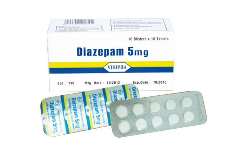 Diazepam 5mg vỉ 10 viên 