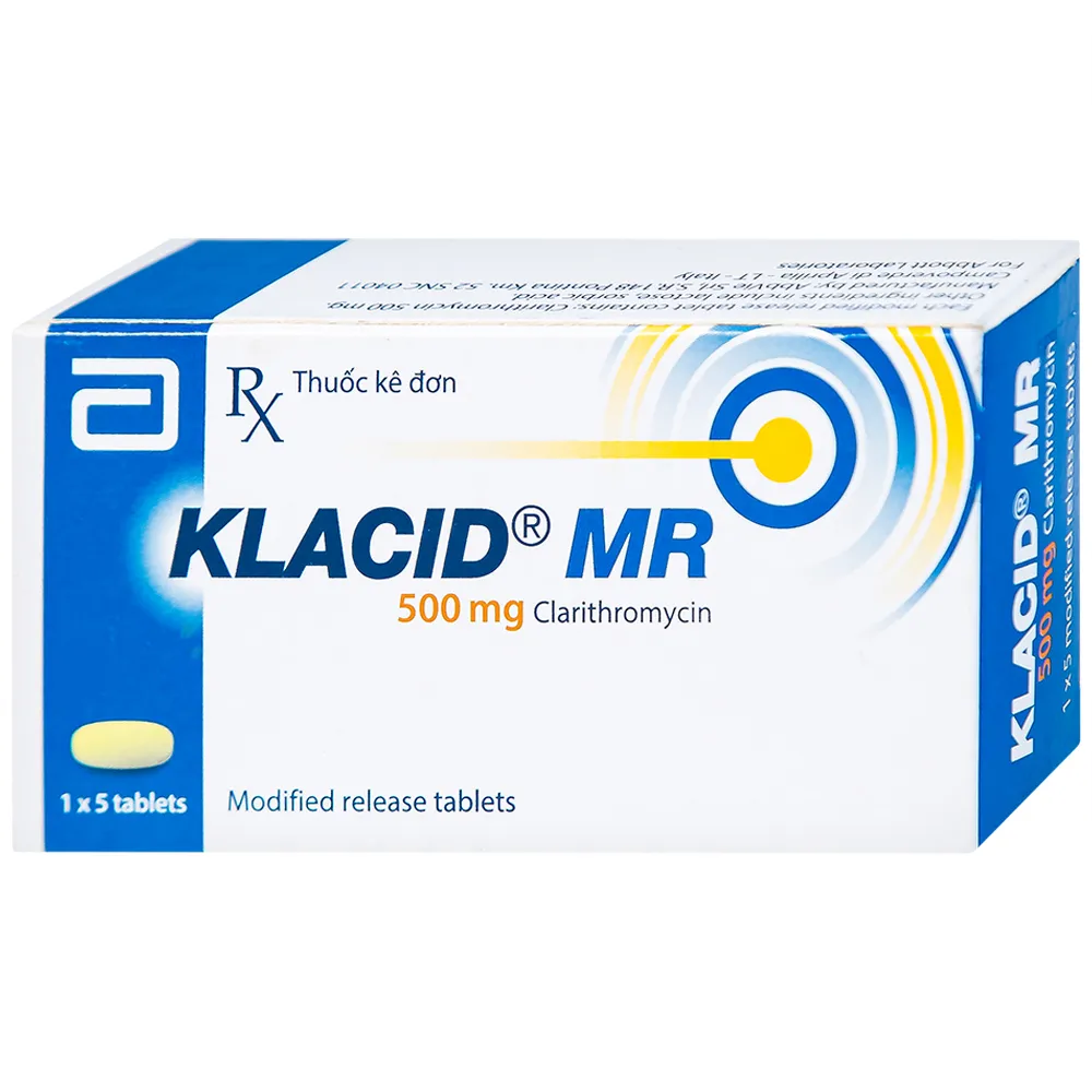 Klacid MR 500mg hộp 14 viên  