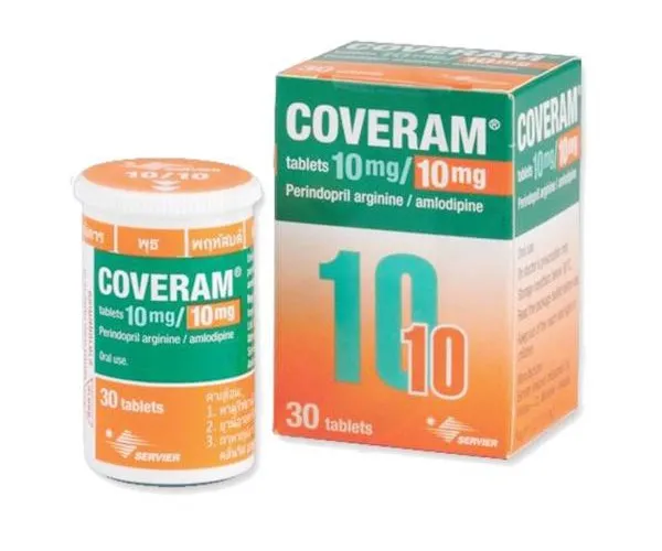 Coveram 10 mg + 10 mg 30 viên