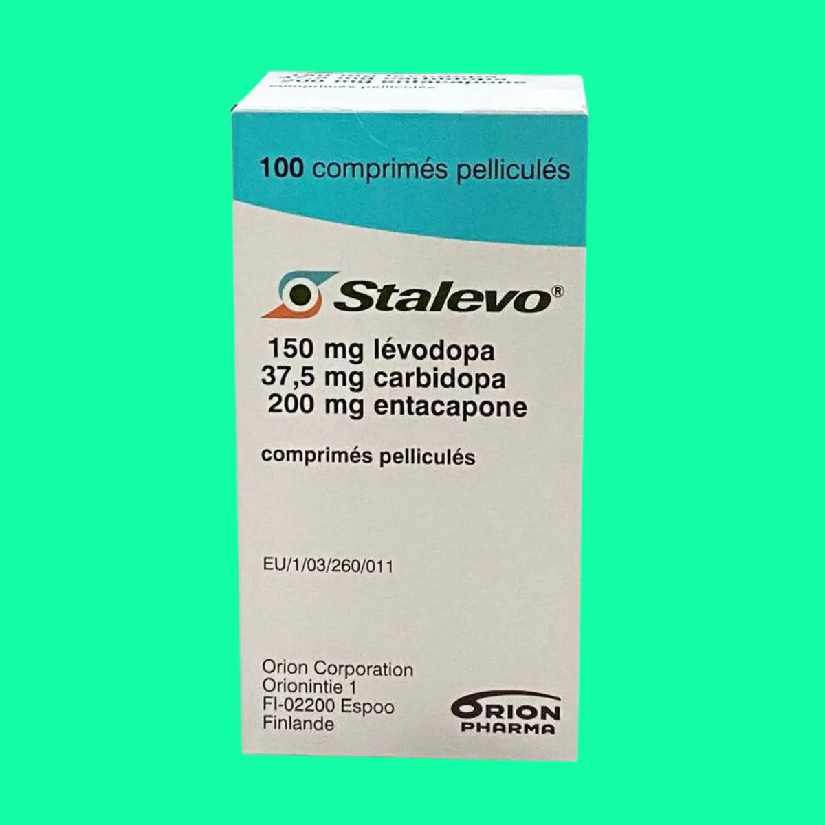Thuốc điều trị bệnh Parkinson Stalevo 150/37.5/200mg hộp 100 viên