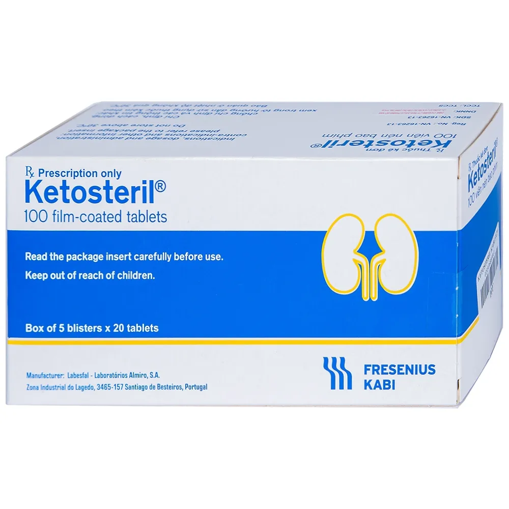 Ketosteril 600mg 100 viện