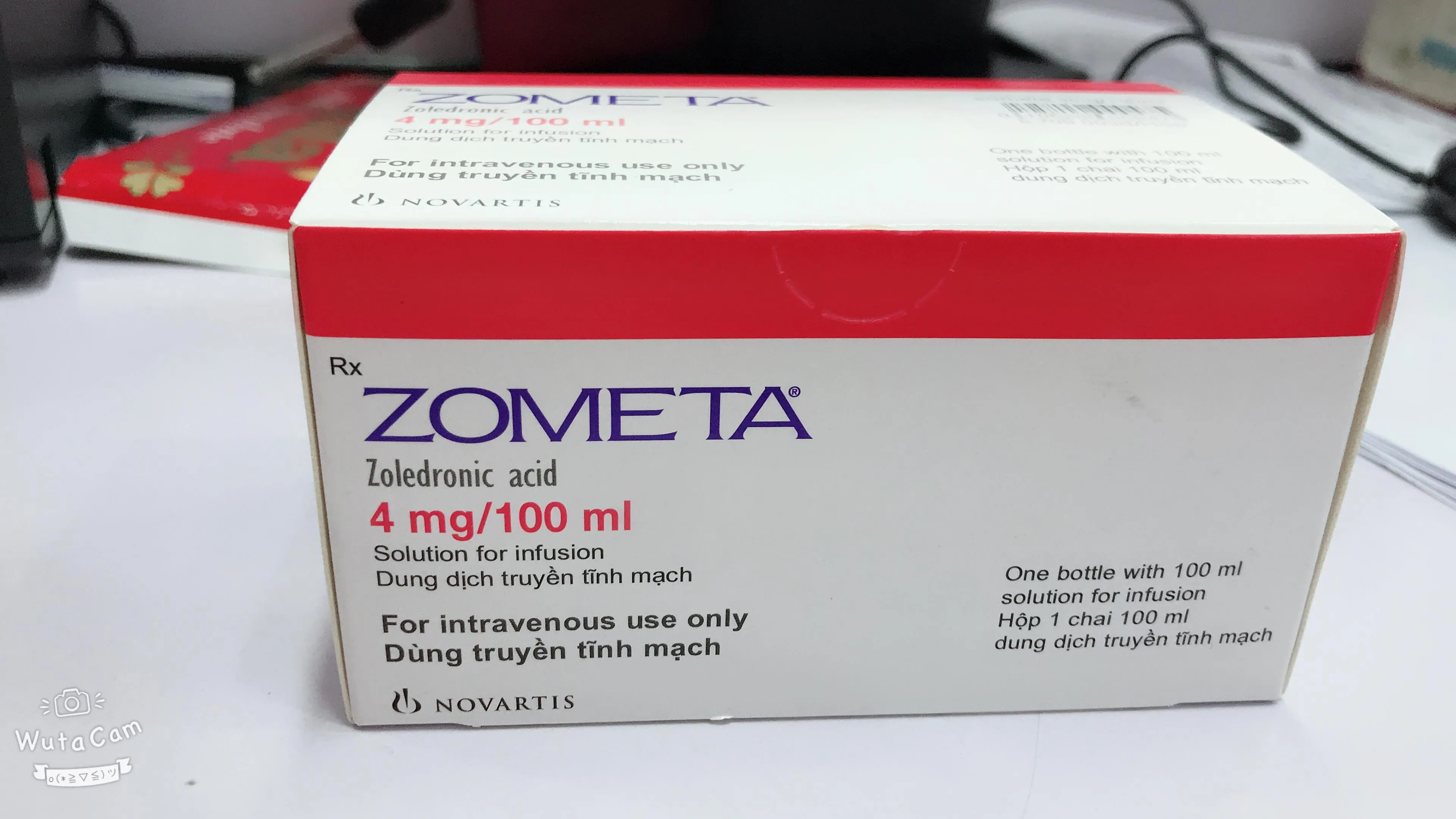 Thuốc điều trị ung thư tủy xương ZOMETA 4mg/100ml hộp 1 lọ