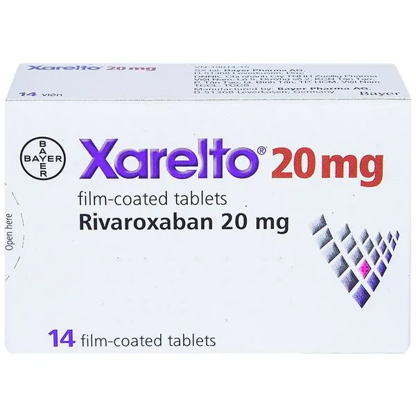 Thuốc điều trị và dự phòng huyết khối Xarelto 20mg 28 viên