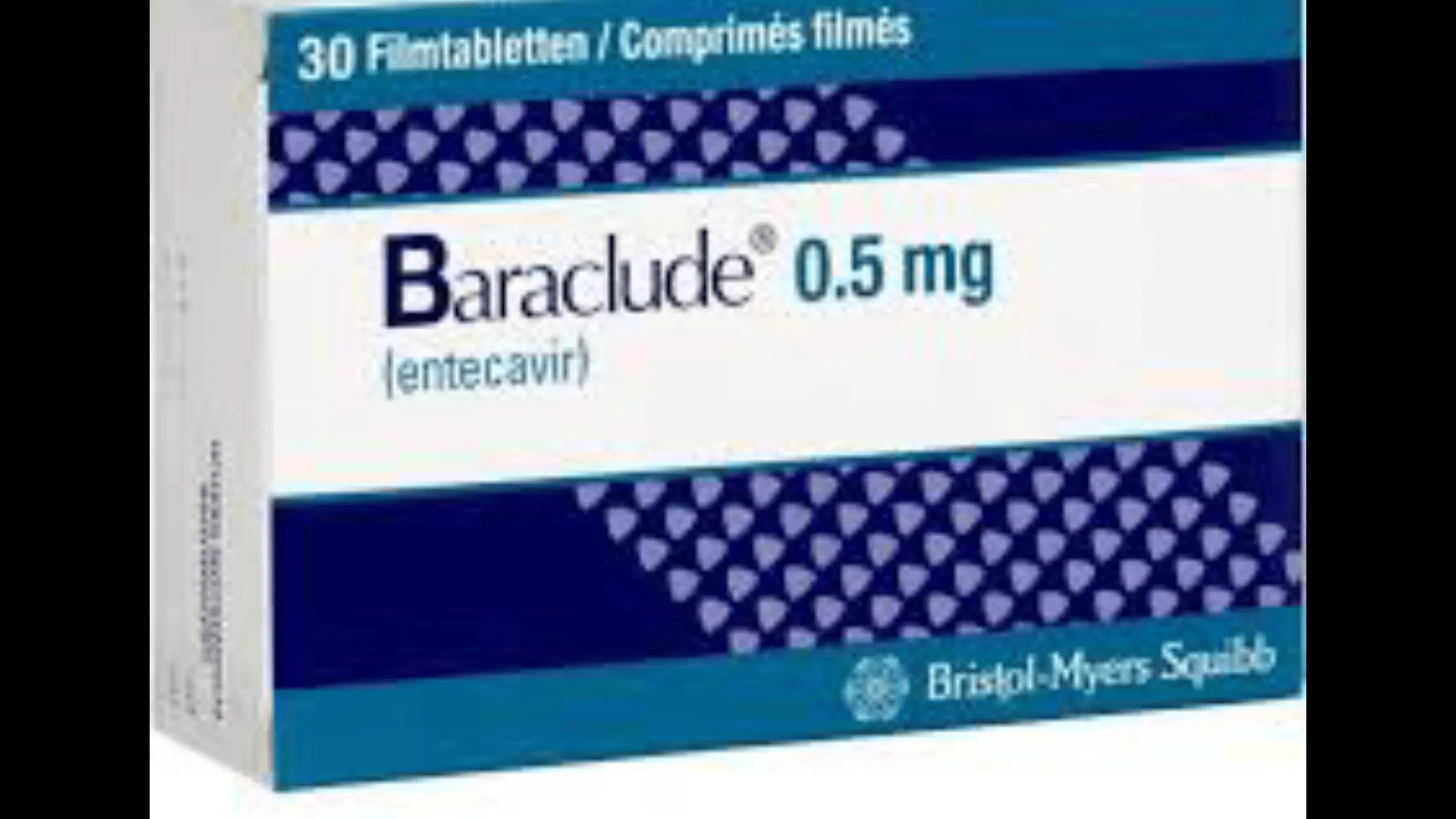 Thuốc điều trị virus viêm gan B Baraclude 0.5mg 30 viên