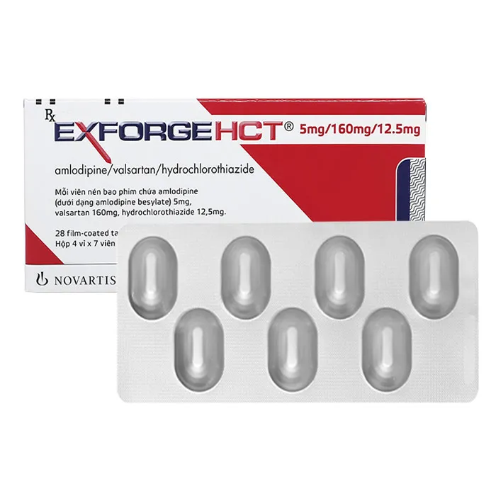 Thuốc trị tăng huyết áp Exforge 5mg/160mg 28 viên