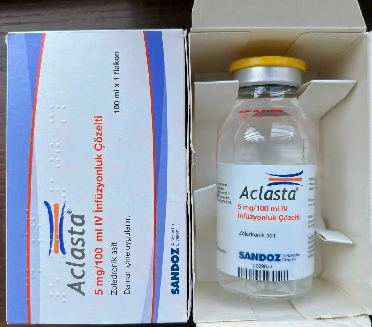 Aclasta 5mg/100ml