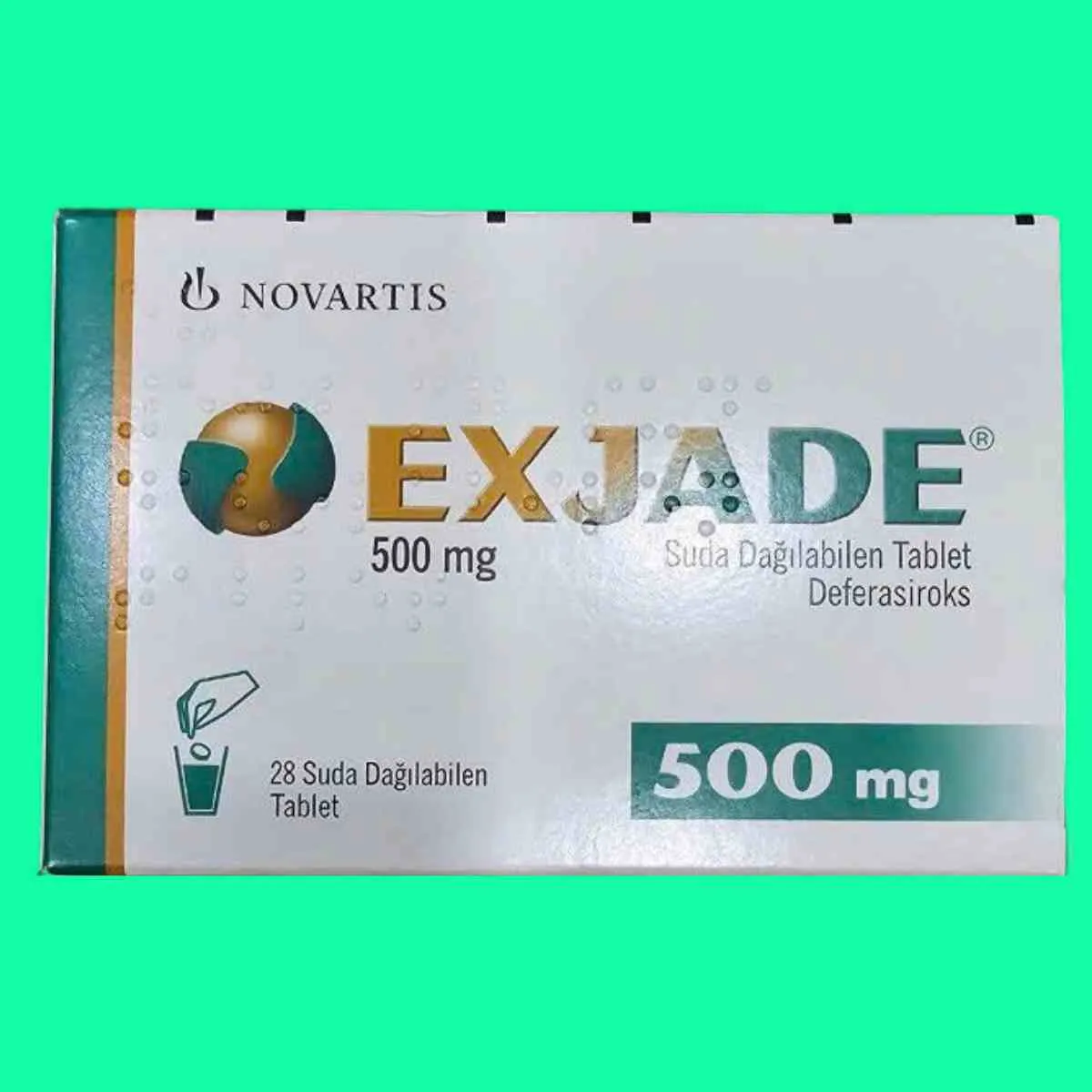 Exjade 500mg hộp 28 viên